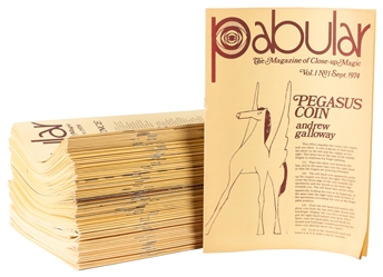 Pabular. Fred Robinson. Monthly. V1 N1 (Sept. 1974) - V8 N1...