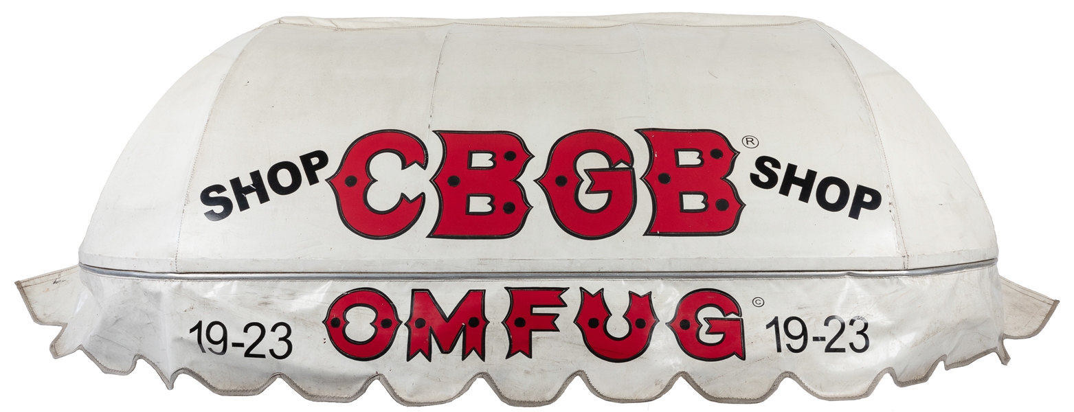 [CBGB & OMFUG FASHIONS]. Original Storefront Canopy Awning ...