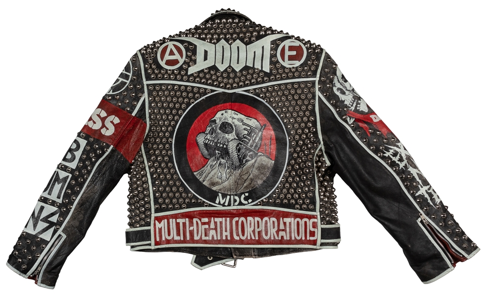 DOOM / MDC Punk Studded Leather Jacket. Hersheldons Leather...