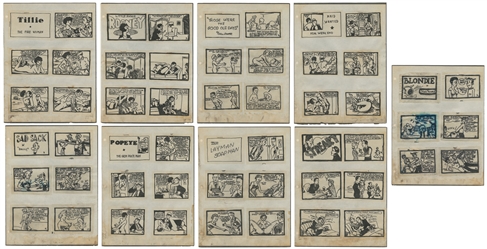 [EROTICA]. ARTIST UNKNOWN. Original Panels for Tijuana Bibl...