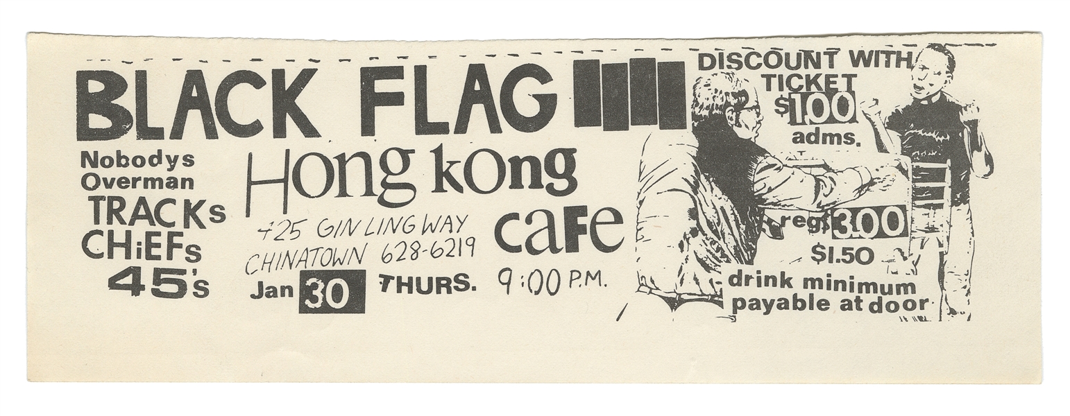 PETTIBON, Raymond (American, b. 1957). Black Flag with Nobo...