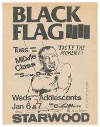 PETTIBON, Raymond (American, b. 1957). Black Flag with The ...