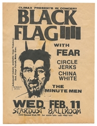 PETTIBON, Raymond (American, b. 1957). Black Flag with Fear...