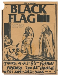 PETTIBON, Raymond (American, b. 1957). Black Flag at Fulton...