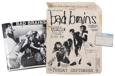 Bad Brains Tijuana Concert Ephemera. 1989. Bad Brains ephem...