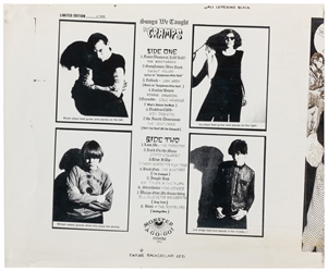 THE CRAMPS. Songs We Taught LP Graphic Proofs. 1985. Graphi...