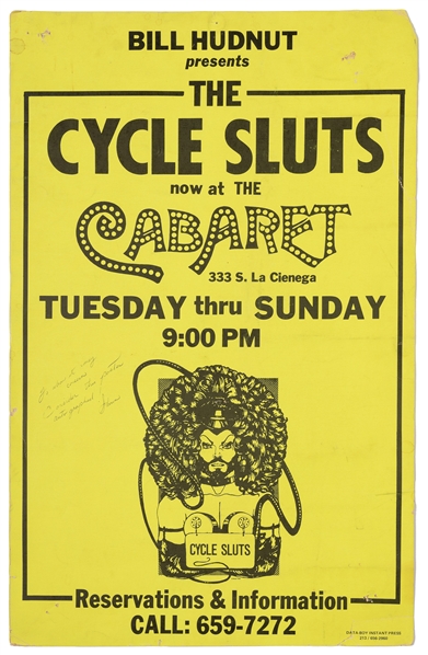 Bill Hudnut Presents… The Cycle Sluts at Cabaret. Los Angel...