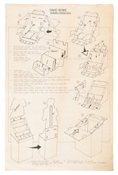 David Bowie Cardboard Cutout and Record Store Display. Card...