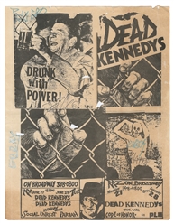 Dead Kennedys Signed Flyer. [1983]. PSA/DNA numbered and ce...