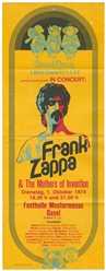 Frank Zappa & The Mothers of Invention. 1974. Concert poste...