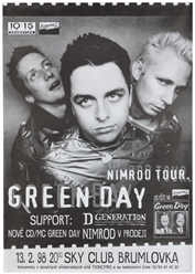 Green Day Nimrod Tour. 1998. Pair of identical offset litho...