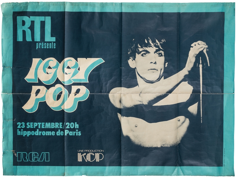 Iggy Pop Hippodrome de Paris, 1977. France: Regie Internati...