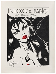 Intoxica Radio with Howie Pyro. 21st century. Serigraph[?] ...