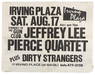 Jeffrey Lee Pierce Quartet and Dirty Strangers at Irving Pl...