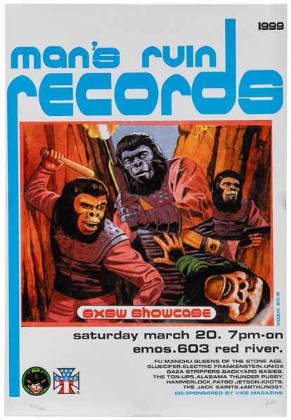 KOZIK, Frank (1964–2023). Mans Ruin Records / SXSW Showcas...