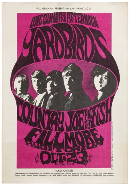 Bill Graham Presents One Sunday Afternoon. Yardbirds, and C...