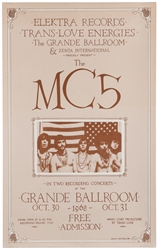 The MC5 / Grande Ballroom. 1968. Offset lithograph poster, ...