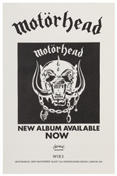 Motorhead First Album Promo Poster, Phil “Philthy Animal T...