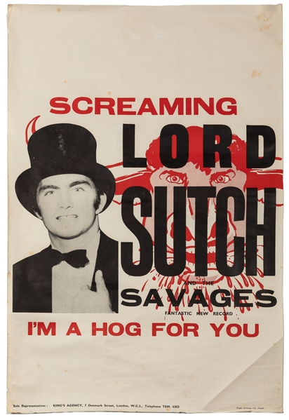 Screaming Lord Sutch and the Savages. Fantastic New Record....