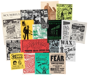 Group of 43 Punk, Post-Punk, Rock, Reggae, and Ska Handbill...