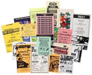 Group of 43 Punk, Post-Punk, Rock, Reggae, and Ska Handbill...