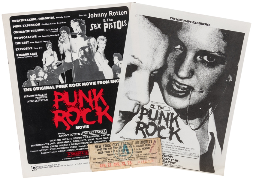 [FILM AND TELEVISION]. The Punk Rock Movie Press Kit and Fl...