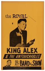 [WINDOW CARD]. King Alex & the Untouchables at The Royal. C...