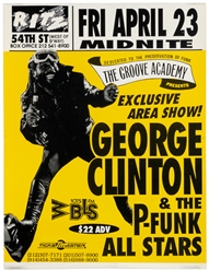 [WINDOW CARD]. George Clinton & the P-Funk All Stars at the...