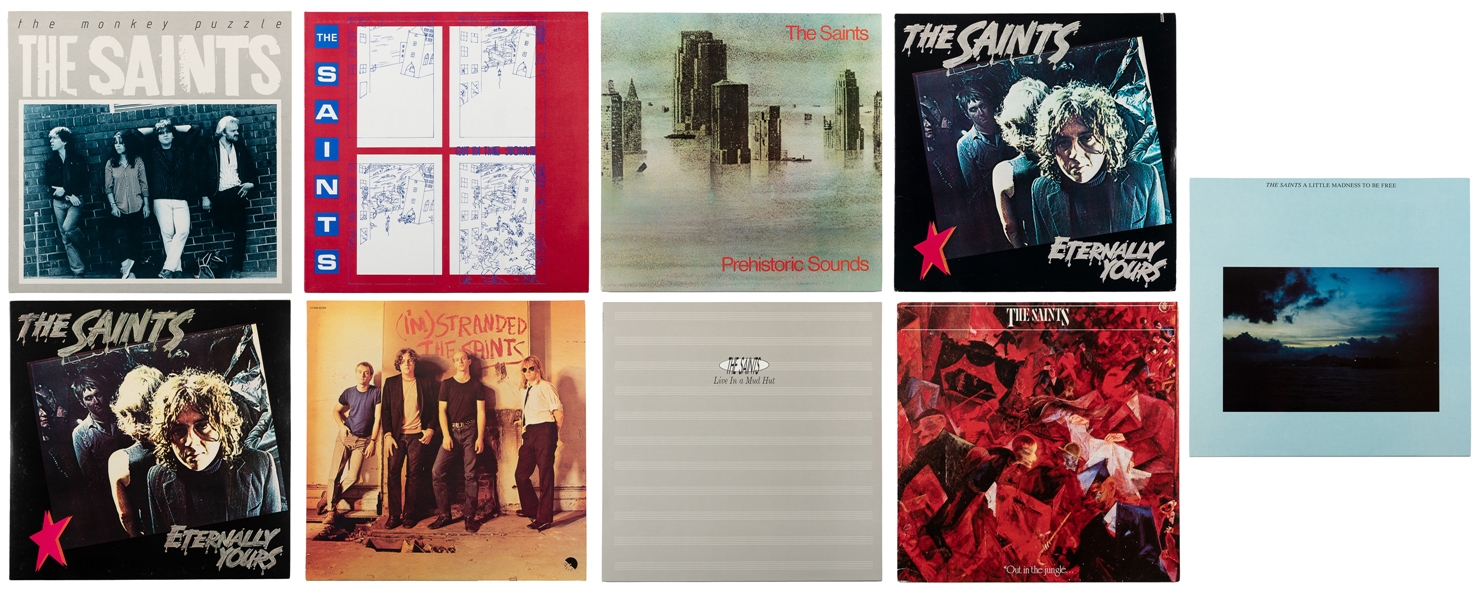 [VINYL RECORDS]. THE SAINTS. Group of 9 LPs. Including: A L...