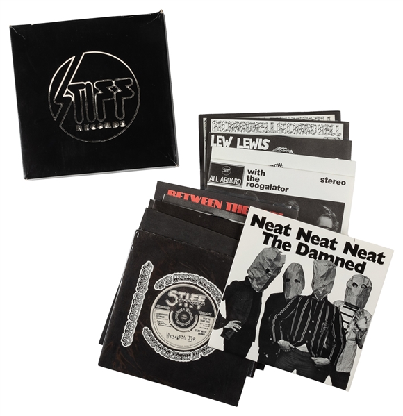 [VINYL RECORDS]. Stiff Records 45rpm Box Set of (14). Londo...