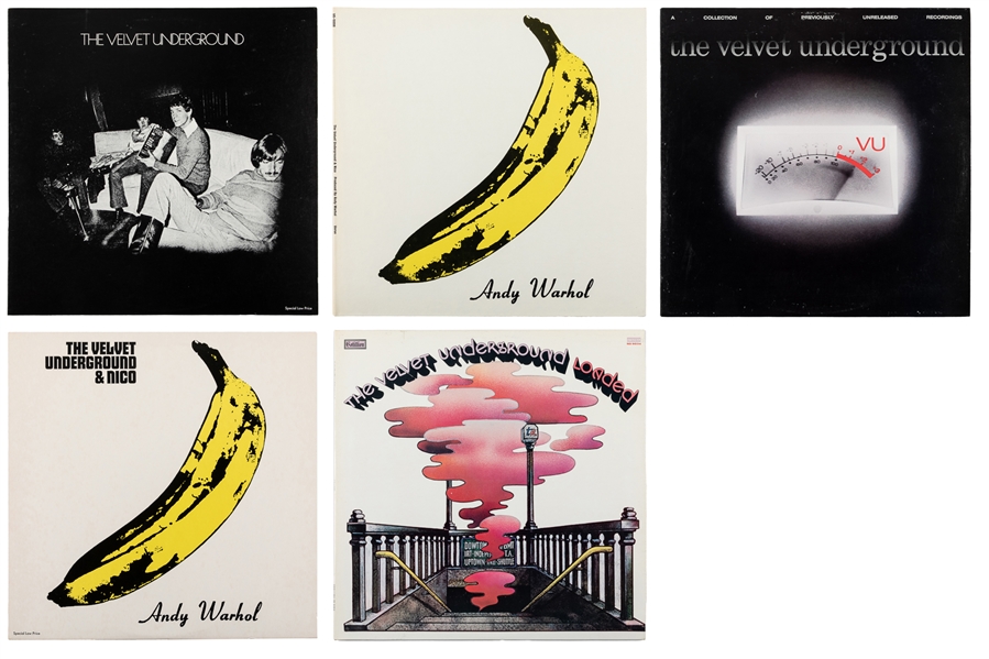 [VINYL RECORDS]. THE VELVET UNDERGROUND. Group of 5 LPs. In...