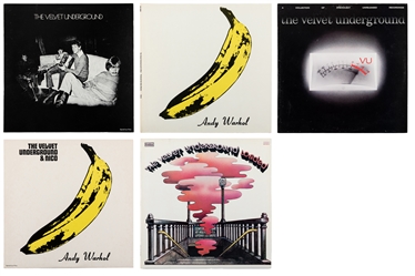 [VINYL RECORDS]. THE VELVET UNDERGROUND. Group of 5 LPs. In...