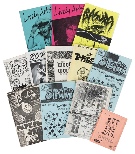 [ZINES]. Group of 12 Assorted Punk Zines. 1980s–90s. Group ...