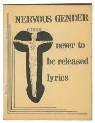 [RARE]. Nervous Gender / Never to be Released Lyrics. [Los ...