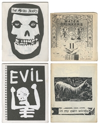 [BURNS, Colin, et al.] Group of 4 Zines. [V.p., ca. 1980s-2...