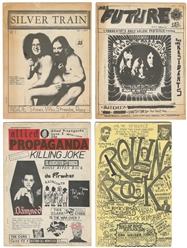 Twelve Rock and Punk Fanzines. Circa 1970s. Staple-bound ph...