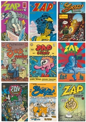 [COMIX]. CRUMB, Robert (b. 1943). Zap Comix. No. 0–8. San F...