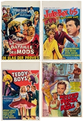 Group of French Film Posters. Circa 1950s. Group of four of...