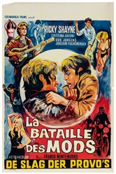 Group of French Film Posters. Circa 1950s. Group of four of...