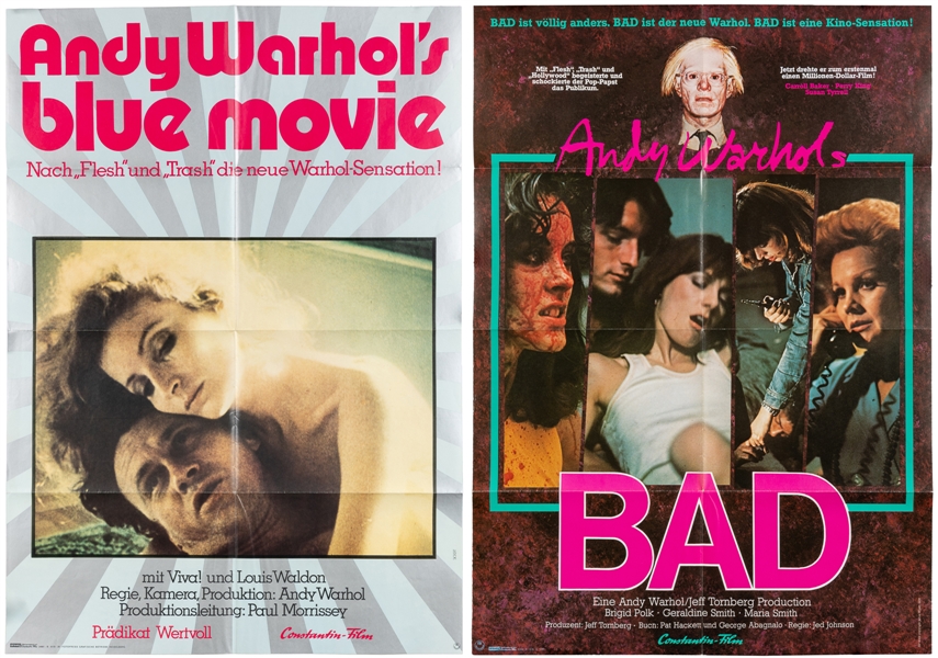 [WARHOL, Andy (American, 1928–1987)]. Two German Movie Post...