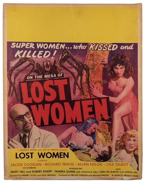 [WINDOW CARD]. Mesa of Lost Women, starring Jackie Coogan. ...