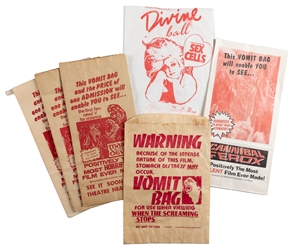 [WATERS, John (b. 1946)]. Promotional Vomit Bag Collection....