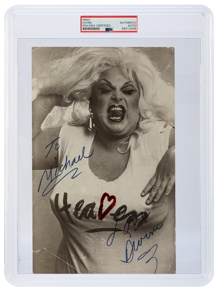 DIVINE (Harris Glenn Milstead, 1945–1988). Signed Photograp...