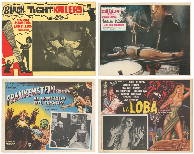 [LOBBY CARDS]. Group of Nearly 36 Uncommon Exploitation Lob...