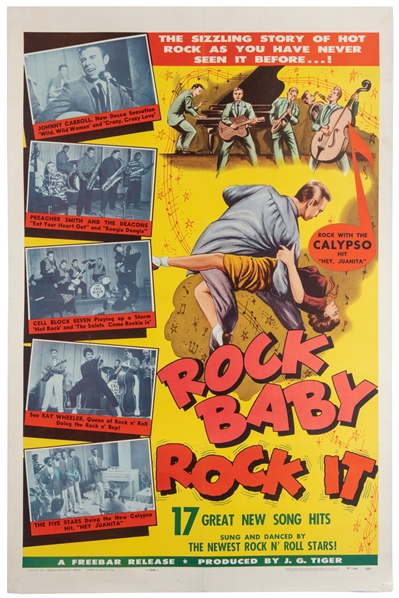 Rock Baby Rock It. Freebar / J.G. Tiger, 1957. Color offset...