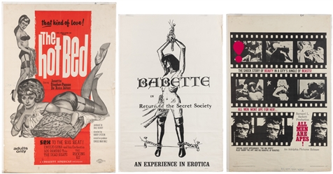 Group of 5 Sexploitation Movie Posters. [V.p., ca. 1960s]. ...