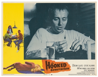 [LOBBY CARDS]. Group of Nearly 16 Drug Addiction Exploitati...