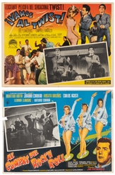 [LOBBY CARDS]. Four Spanish Language Rock'n'Roll Movie Lobb...