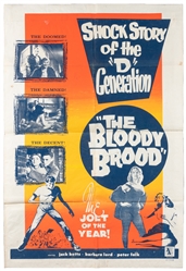 The Bloody Brood. Allied Artists, 1959. Silkscreened movie ...