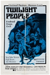 [MOVIE POSTER]. Seven B-Horror Film Posters. 1970s. Group o...